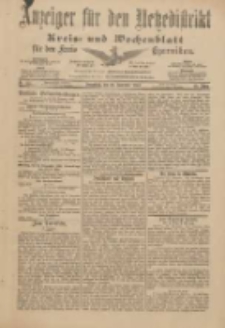 Anzeiger f&uuml;r den Netzedistrikt Kreis- und Wochenblatt f&uuml;r den Kreis Czarnikau 1901.11.23 Jg.49 Nr137