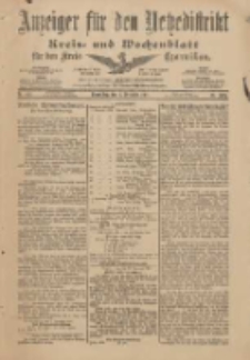 Anzeiger f&uuml;r den Netzedistrikt Kreis- und Wochenblatt f&uuml;r den Kreis Czarnikau 1901.12.03 Jg.49 Nr141