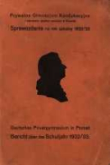 Sprawozdanie na rok szkolny ...