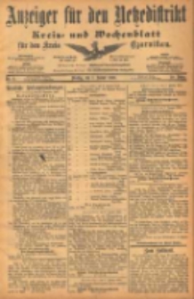 Anzeiger f&uuml;r den Netzedistrikt Kreis- und Wochenblatt f&uuml;r den Kreis Czarnikau 1902.01.07 Jg.50 Nr2