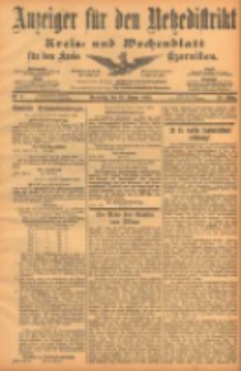 Anzeiger f&uuml;r den Netzedistrikt Kreis- und Wochenblatt f&uuml;r den Kreis Czarnikau 1902.01.16 Jg.50 Nr6