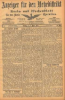 Anzeiger f&uuml;r den Netzedistrikt Kreis- und Wochenblatt f&uuml;r den Kreis Czarnikau 1902.01.21 Jg.50 Nr8