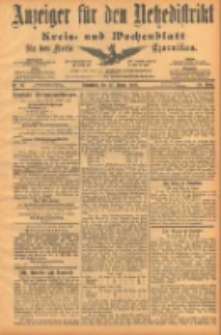 Anzeiger f&uuml;r den Netzedistrikt Kreis- und Wochenblatt f&uuml;r den Kreis Czarnikau 1902.01.25 Jg.50 Nr10