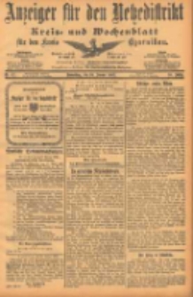 Anzeiger f&uuml;r den Netzedistrikt Kreis- und Wochenblatt f&uuml;r den Kreis Czarnikau 1902.01.30 Jg.50 Nr13