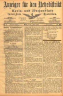 Anzeiger f&uuml;r den Netzedistrikt Kreis- und Wochenblatt f&uuml;r den Kreis Czarnikau 1902.02.11 Jg.50 Nr17
