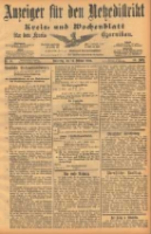 Anzeiger f&uuml;r den Netzedistrikt Kreis- und Wochenblatt f&uuml;r den Kreis Czarnikau 1902.02.13 Jg.50 Nr18