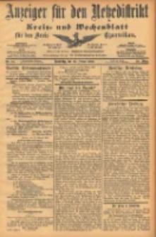 Anzeiger f&uuml;r den Netzedistrikt Kreis- und Wochenblatt f&uuml;r den Kreis Czarnikau 1902.02.25 Jg.50 Nr23