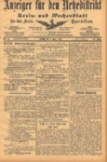 Anzeiger f&uuml;r den Netzedistrikt Kreis- und Wochenblatt f&uuml;r den Kreis Czarnikau 1902.03.04 Jg.50 Nr26