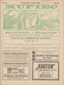 Kupiec Tygodnik: najstarszy tygodnik kupiecko- przemysłowy w Polsce 1926.03.27 R.20 Nr12