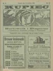 Kupiec Tygodnik: najstarszy tygodnik kupiecko- przemysłowy w Polsce 1926.04.19 R.20 Nr15
