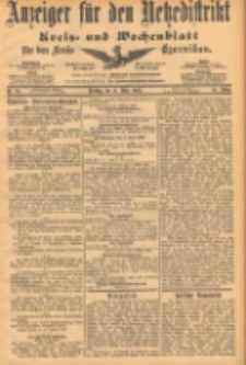 Anzeiger f&uuml;r den Netzedistrikt Kreis- und Wochenblatt f&uuml;r den Kreis Czarnikau 1902.03.11 Jg.50 Nr29