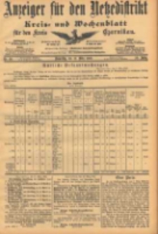 Anzeiger f&uuml;r den Netzedistrikt Kreis- und Wochenblatt f&uuml;r den Kreis Czarnikau 1902.03.13 Jg.50 Nr30