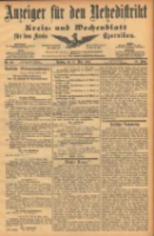 Anzeiger f&uuml;r den Netzedistrikt Kreis- und Wochenblatt f&uuml;r den Kreis Czarnikau 1902.03.18 Jg.50 Nr32