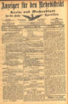 Anzeiger f&uuml;r den Netzedistrikt Kreis- und Wochenblatt f&uuml;r den Kreis Czarnikau 1902.03.22 Jg.50 Nr34