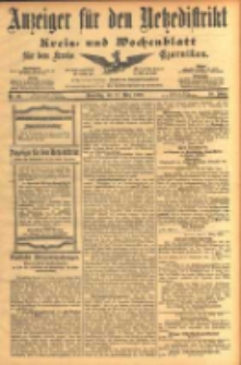 Anzeiger f&uuml;r den Netzedistrikt Kreis- und Wochenblatt f&uuml;r den Kreis Czarnikau 1902.03.27 Jg.50 Nr36