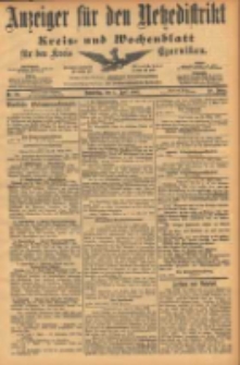 Anzeiger f&uuml;r den Netzedistrikt Kreis- und Wochenblatt f&uuml;r den Kreis Czarnikau 1902.04.02 Jg.50 Nr38