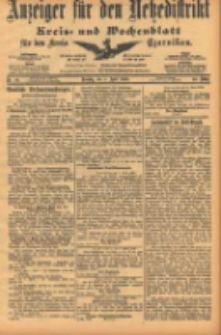 Anzeiger f&uuml;r den Netzedistrikt Kreis- und Wochenblatt f&uuml;r den Kreis Czarnikau 1902.04.08 Jg.50 Nr40