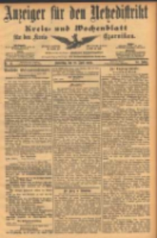 Anzeiger f&uuml;r den Netzedistrikt Kreis- und Wochenblatt f&uuml;r den Kreis Czarnikau 1902.04.10 Jg.50 Nr41