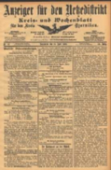Anzeiger f&uuml;r den Netzedistrikt Kreis- und Wochenblatt f&uuml;r den Kreis Czarnikau 1902.04.19 Jg.50 Nr45