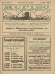 Kupiec Tygodnik: najstarszy tygodnik kupiecko- przemysłowy w Polsce 1926.05.10 R.20 Nr18; poświęcony II Międzynarodowemu Targowi Poznańskiemu oraz Zdrojownictwu Polskiemu