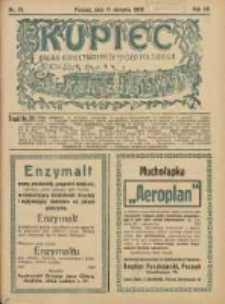 Kupiec Tygodnik: najstarszy tygodnik kupiecko- przemysłowy w Polsce 1926.08.11 R.20 Nr31