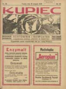 Kupiec Tygodnik: najstarszy tygodnik kupiecko- przemysłowy w Polsce 1926.08.18 R.20 Nr32
