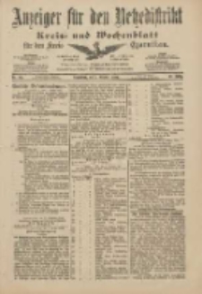 Anzeiger f&uuml;r den Netzedistrikt Kreis- und Wochenblatt f&uuml;r den Kreis Czarnikau 1901.10.05 Jg.49 Nr117