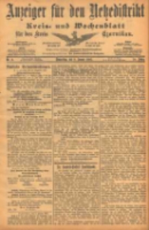 Anzeiger f&uuml;r den Netzedistrikt Kreis- und Wochenblatt f&uuml;r den Kreis Czarnikau 1902.01.09 Jg.50 Nr3