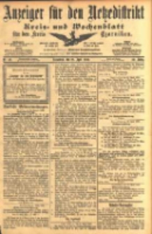 Anzeiger f&uuml;r den Netzedistrikt Kreis- und Wochenblatt f&uuml;r den Kreis Czarnikau 1902.04.26 Jg.50 Nr48