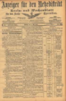 Anzeiger f&uuml;r den Netzedistrikt Kreis- und Wochenblatt f&uuml;r den Kreis Czarnikau 1902.05.06 Jg.50 Nr52