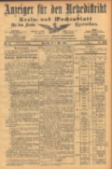 Anzeiger f&uuml;r den Netzedistrikt Kreis- und Wochenblatt f&uuml;r den Kreis Czarinkau 1902.05.08 Jg.50 Nr53
