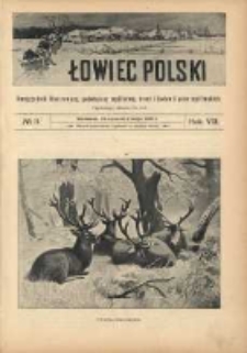 Łowiec Polski 1905 Nr3