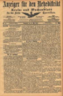 Anzeiger f&uuml;r den Netzedistrikt Kreis- und Wochenblatt f&uuml;r den Kreis Czarnikau 1902.05.24 Jg.50 Nr58