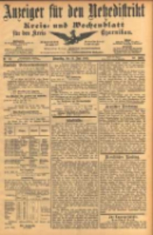 Anzeiger f&uuml;r den Netzedistrikt Kreis- und Wochenblatt f&uuml;r den Kreis Czarnikau 1902.06.12 Jg.50 Nr66