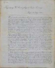 Kopja depeszy Ks. Czartoryskiego do Rządu Narodowego [Incipit: W poprzednich moich do Rządu Narodowego raportach, miałem już zaszczyt wyrazić najmocniejsze przekonanie, że Prusy i Austrja nigdyby tak pośpiesznie nie były rozpoczeły wojny z Danią (wojny kt&oacute;r&eacute;j końcem ma być umniejszenie duński&eacute;j monarchji)...] : Paryż, 24 Lutego 1864 r.