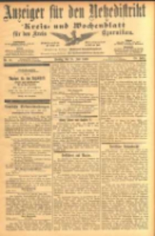 Anzeiger f&uuml;r den Netzedistrikt Kreis- und Wochenblatt f&uuml;r den Kreis Czarnikau 1902.06.24 Jg.50 Nr71