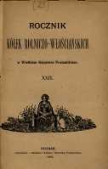 Rocznik K&oacute;łek Rolniczo-Włościańskich w Wielkiem Księstwie Poznańskiem. 1903 T.28