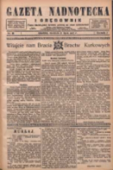 Gazeta Nadnotecka i Orędownik: pismo poświęcone sprawie polskiej na ziemi nadnoteckiej 1927.07.17 R.7 Nr161