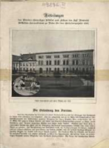 Mitteilungen des Vereins ehemaliger Schüler und Lehrer des Kgl. Friedrich Wilhelms-Gymnasiums zu Posen für das Gründunsjahr 1912