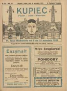 Kupiec Tygodnik: najstarszy tygodnik kupiecko- przemysłowy w Polsce 1926.09.09 R.20 Nr35; VI Targi Wschodnie od 5 do 15 września; II Wydanie Targowe