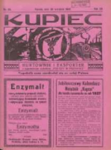 Kupiec Tygodnik: najstarszy tygodnik kupiecko- przemysłowy w Polsce 1926.09.30 R.2o Nr38