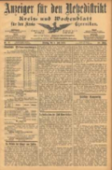 Anzeiger f&uuml;r den Netzedistrikt Kreis- und Wochenblatt f&uuml;r den Kreis Czarnikau 1902.07.08 Jg.50 Nr77