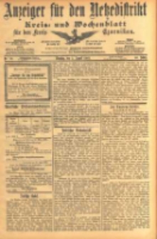 Anzeiger f&uuml;r den Netzedistrikt Kreis- und Wochenblatt f&uuml;r den Kreis Czarnikau 1902.08.05 Jg.50 Nr89