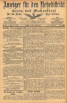Anzeiger f&uuml;r den Netzedistrikt Kreis- und Wochenblatt f&uuml;r den Kreis Czarnikau 1902.08.19 Jg.50 Nr95