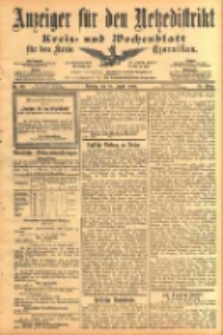 Anzeiger f&uuml;r den Netzedistrikt Kreis- und Wochenblatt f&uuml;r den Kreis Czarnikau 1902.08.26 Jg.50 Nr98