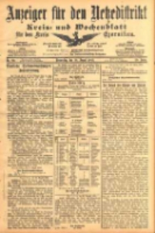 Anzeiger für den Netzedistrikt Kreis- und Wochenblatt für den Kreis Czarnikau 1902.08.28 Jg.50 Nr99