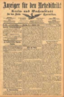 Anzeiger f&uuml;r den Netzedistrikt Kreis- und Wochenblatt f&uuml;r den Kreis Czarnikau 1902.09.04 Jg.50 Nr102