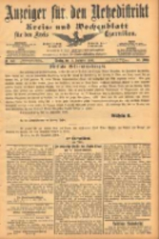 Anzeiger f&uuml;r den Netzedistrikt Kreis- und Wochenblatt f&uuml;r den Kreis Czarnikau 1902.09.16 Jg.50 Nr107