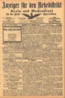 Anzeiger f&uuml;r den Netzedistrikt Kreis- und Wochenblatt f&uuml;r den Kreis Czarnikau 1902.09.25 Jg.50 Nr111