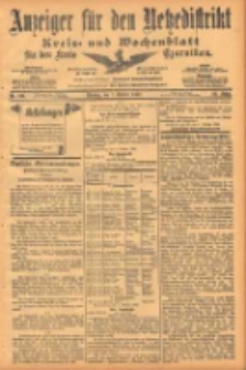 Anzeiger f&uuml;r den Netzedistrikt Kreis- und Wochenblatt f&uuml;r den Kreis Czarnikau 1902.10.07 Jg.50 Nr116